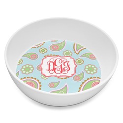 Blue Paisley Melamine Bowl - 8 oz (Personalized)