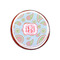 Blue Paisley Printed Icing Circle - XSmall - On Cookie