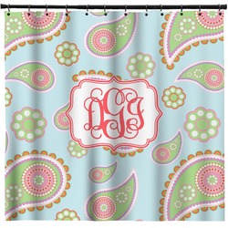 Blue Paisley Shower Curtain - 71" x 74" (Personalized)