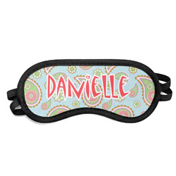 Blue Paisley Sleeping Eye Mask - Small (Personalized)