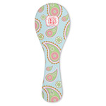 Blue Paisley Ceramic Spoon Rest (Personalized)