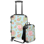 Blue Paisley Kids 2-Piece Luggage Set - Suitcase & Backpack (Personalized)