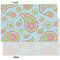 Blue Paisley Tissue Paper - Heavyweight - XL - Front & Back