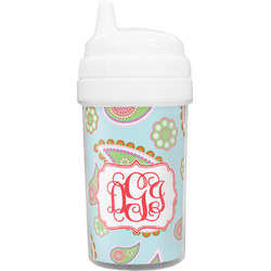 Blue Paisley Toddler Sippy Cup (Personalized)