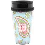 Blue Paisley Acrylic Travel Mug without Handle (Personalized)