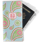 Blue Paisley Travel Document Holder