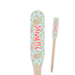 Blue Paisley Paddle Wooden Food Picks - Double Sided (Personalized)