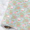 Blue Paisley Wrapping Paper Roll - Matte - Large - Main