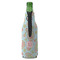 Blue Paisley Zipper Bottle Cooler - BACK (bottle)