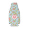 Blue Paisley Zipper Bottle Cooler - FRONT (flat)