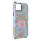 Blue Paisley iPhone 14 Plus Tough Case - Angle