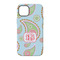 Blue Paisley iPhone 14 Pro Tough Case - Back