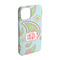 Blue Paisley iPhone 15 Case - Angle