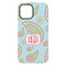 Blue Paisley iPhone 15 Plus Tough Case - Back