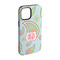 Blue Paisley iPhone 15 Pro Tough Case - Angle