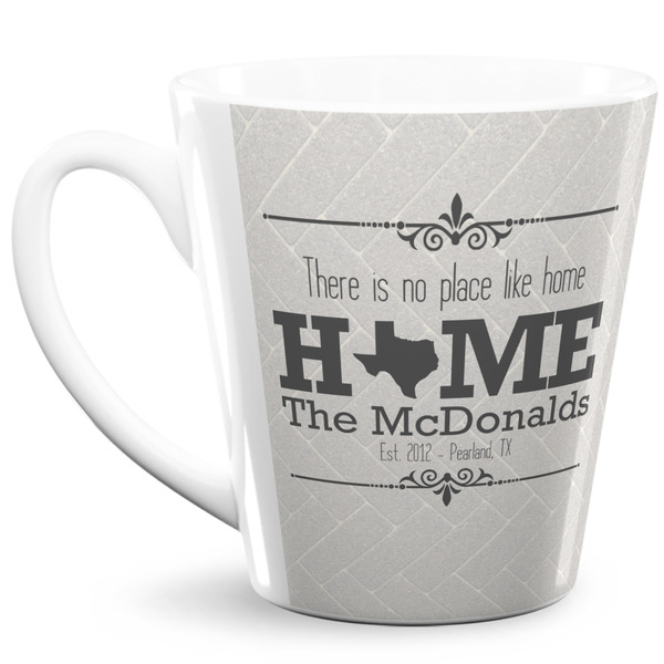 Custom Home State 12 Oz Latte Mug (Personalized)