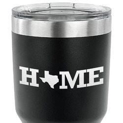 Home State 30 oz Stainless Steel Tumbler - Black - Single Sided (Personalized)