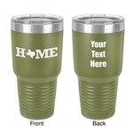 Home State 30 oz Stainless Steel Tumbler - Olive - Double-Sided (Personalized)