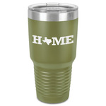 Home State 30 oz Stainless Steel Tumbler - Olive - Single-Sided (Personalized)