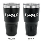 Home State 30 oz Stainless Steel Tumbler - Black - Double Sided (Personalized)