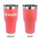 Home State 30 oz Stainless Steel Ringneck Tumblers - Coral - Single Sided - APPROVAL