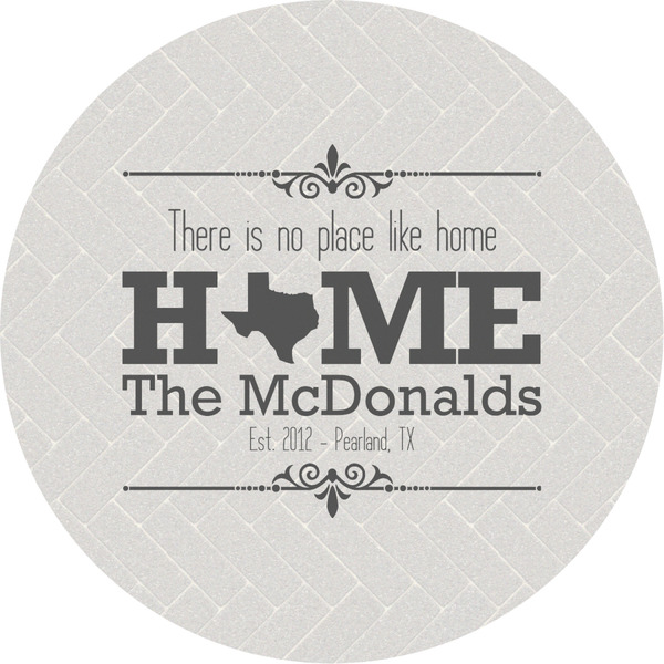 Custom Home State Multipurpose Round Labels - 4" (Personalized)