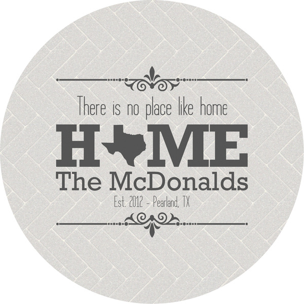 Custom Home State Multipurpose Round Labels - 5" (Personalized)