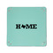 Home State 6" x 6" Teal Leatherette Snap Up Tray - APPROVAL