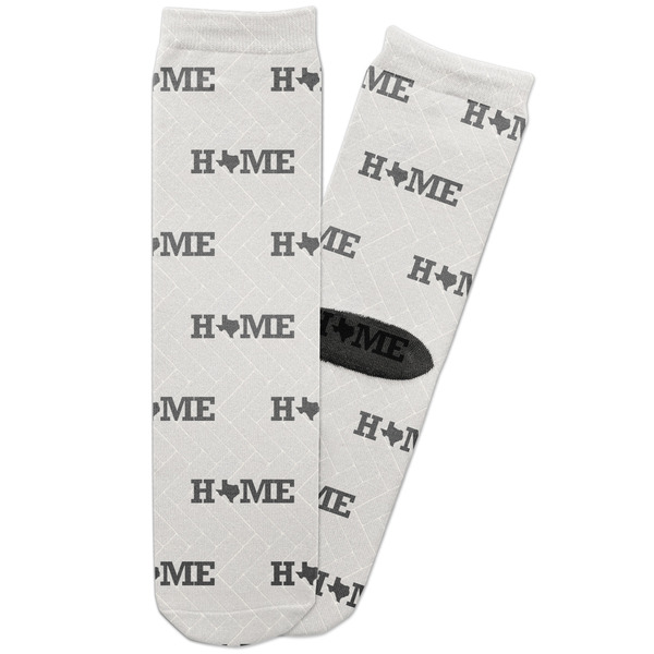 Custom Home State Adult Crew Socks