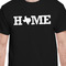 Home State Black Crew T-Shirt on Model - CloseUp