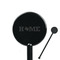 Home State Black Plastic 5.5" Stir Stick - Round - Closeup