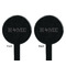 Home State Black Plastic 7" Stir Stick - Double Sided - Round - Front & Back