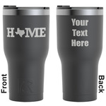 Home State RTIC Tumbler - Black - Engraved Front & Back (Personalized)