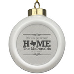 Home State Ceramic Ball Ornament (Personalized)