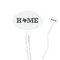 Home State Clear Plastic 7" Stir Stick - Oval - Closeup