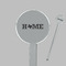 Home State Clear Plastic 7" Stir Stick - Round - Closeup