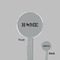 Home State Clear Plastic 7" Stir Stick - Round - Front & Back