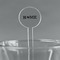 Home State Clear Plastic 7" Stir Stick - Round - Main