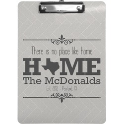 Home State Clipboard (Letter Size) (Personalized)