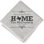 Home State Cloth Cocktail Napkin - Single w/ Name or Text