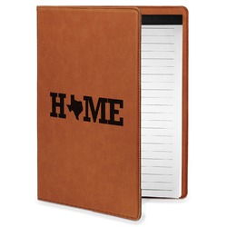 Home State Leatherette Portfolio with Notepad - Small - Double Sided (Personalized)