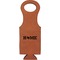 Home State Cognac Leatherette Wine Totes - Single Front