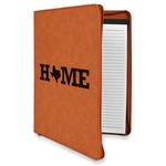 Home State Leatherette Zipper Portfolio with Notepad - Double Sided (Personalized)