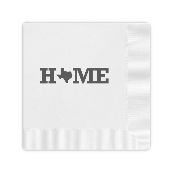 Custom Home State Coined Cocktail Napkins