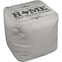 Home State Cube Pouf Ottoman - 13" (Personalized)