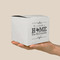 Home State Cube Favor Gift Box - On Hand - Scale View