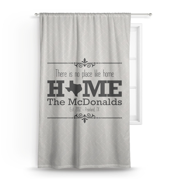 Custom Home State Curtain Panel - Custom Size (Personalized)