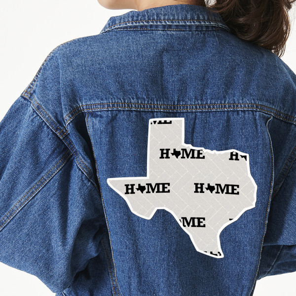 Custom Home State Twill Iron On Patch - Custom Shape - 3XL - Set of 4