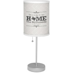 Home State 7" Drum Lamp with Shade Linen (Personalized)