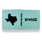 Home State Leather Binder - 1" - Teal - Back Spine Front View